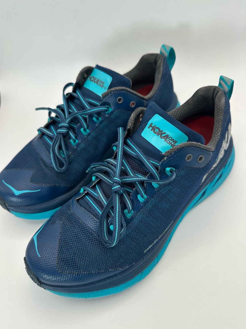 Hoka One One Challenger ATR 4 Shoes Womens Size 8 Blue Trail Running Sneakers